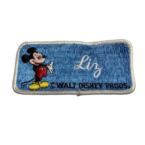 Walt Disney Productions Vintage Name Patch LIZ - Picture 1 of 4
